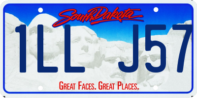 SD license plate 1LLJ57
