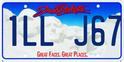 SD license plate 1LLJ67