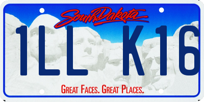 SD license plate 1LLK16