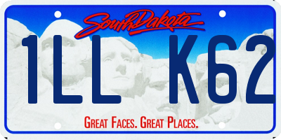 SD license plate 1LLK62