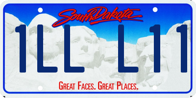 SD license plate 1LLL11