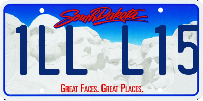 SD license plate 1LLL15
