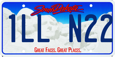 SD license plate 1LLN22