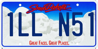 SD license plate 1LLN51