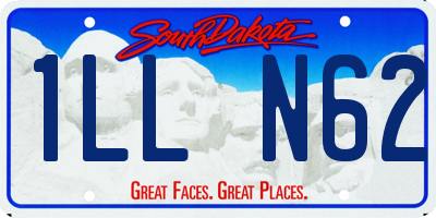 SD license plate 1LLN62