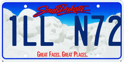 SD license plate 1LLN72