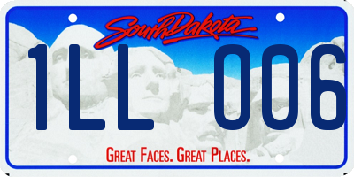 SD license plate 1LLO06