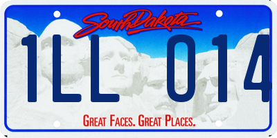 SD license plate 1LLO14
