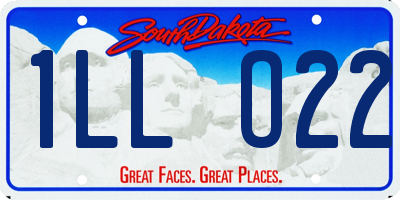 SD license plate 1LLO22