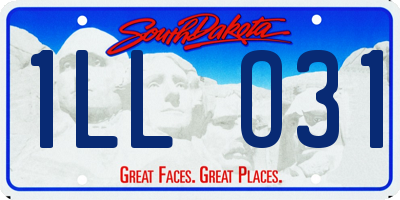 SD license plate 1LLO31