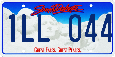 SD license plate 1LLO44