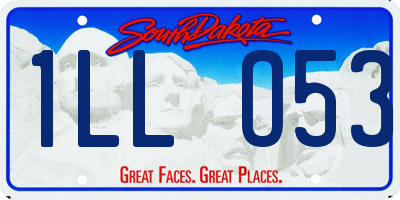 SD license plate 1LLO53