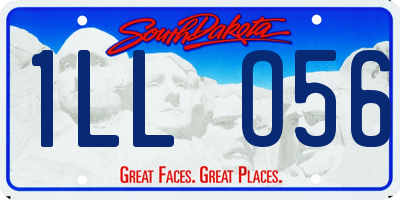 SD license plate 1LLO56