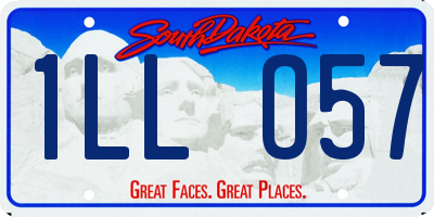 SD license plate 1LLO57
