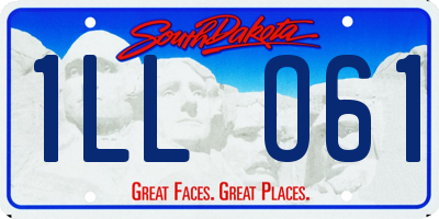 SD license plate 1LLO61