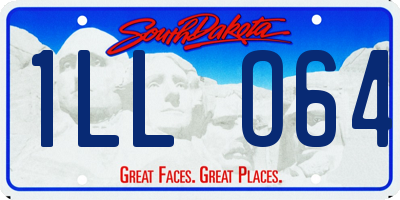 SD license plate 1LLO64