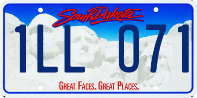 SD license plate 1LLO71
