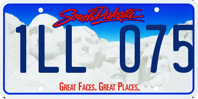 SD license plate 1LLO75