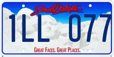 SD license plate 1LLO77