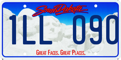 SD license plate 1LLO90
