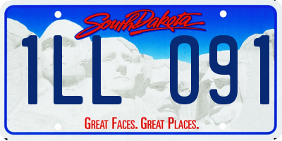 SD license plate 1LLO91