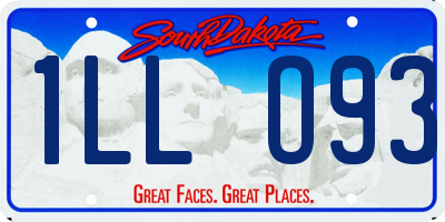 SD license plate 1LLO93
