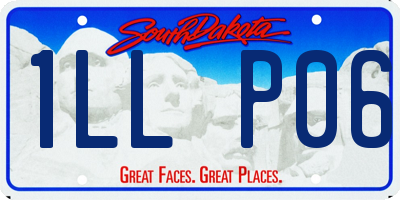 SD license plate 1LLP06