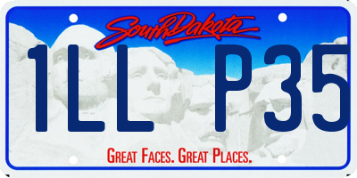 SD license plate 1LLP35