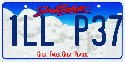 SD license plate 1LLP37