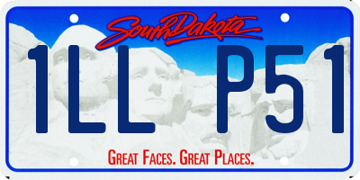 SD license plate 1LLP51