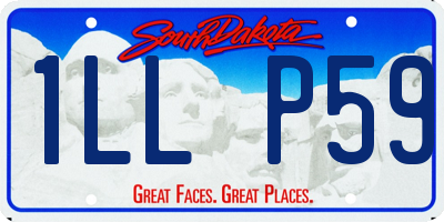 SD license plate 1LLP59