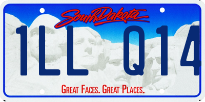 SD license plate 1LLQ14