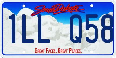 SD license plate 1LLQ58