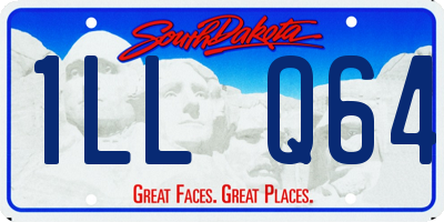 SD license plate 1LLQ64