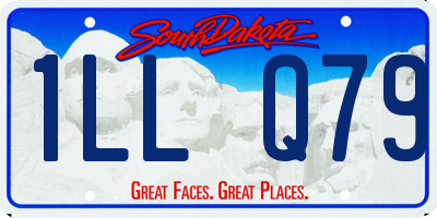SD license plate 1LLQ79