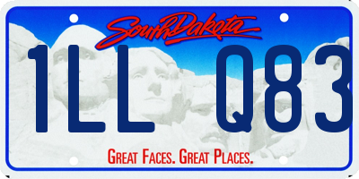 SD license plate 1LLQ83