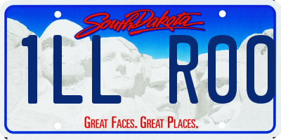 SD license plate 1LLR00