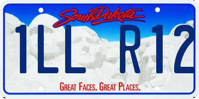 SD license plate 1LLR12