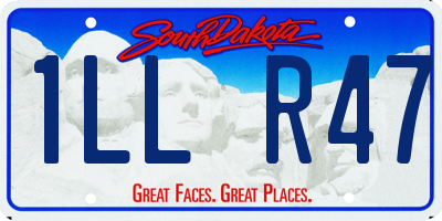 SD license plate 1LLR47