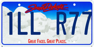 SD license plate 1LLR77