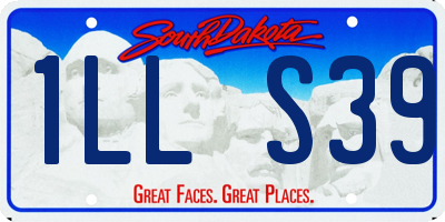 SD license plate 1LLS39
