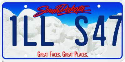 SD license plate 1LLS47