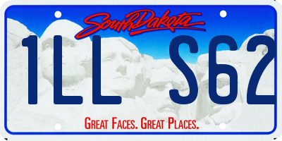 SD license plate 1LLS62