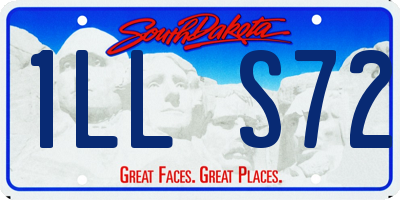 SD license plate 1LLS72