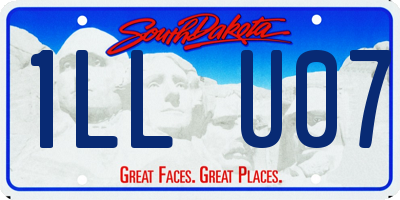 SD license plate 1LLU07