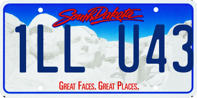 SD license plate 1LLU43