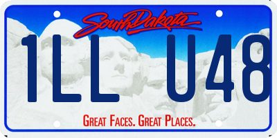 SD license plate 1LLU48