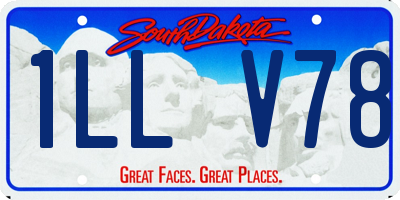 SD license plate 1LLV78