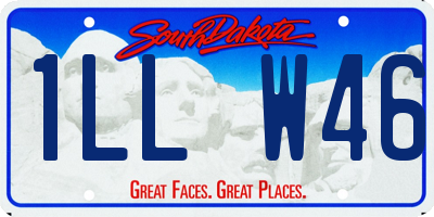 SD license plate 1LLW46