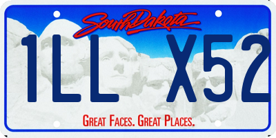 SD license plate 1LLX52